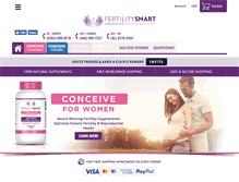 Tablet Screenshot of fertility-smart.net